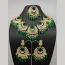 Shagna Gold Plated Kundan Stone & Beads Necklace Set