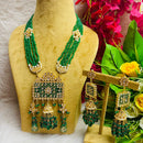 Shagna Gold Plated Meenakari & Kundan Stone & Beads Necklace Set