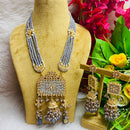 Shagna Gold Plated Meenakari & Kundan Stone & Beads Necklace Set