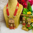 Shagna Gold Plated Meenakari & Kundan Stone & Beads Necklace Set