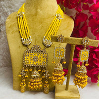 Shagna Gold Plated Meenakari & Kundan Stone & Beads Necklace Set