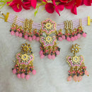 Shagna Gold Plated Meenakari & Kundan Beads Necklace Set