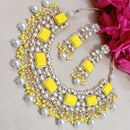 Shagna Gold Plated Meenakari & Kundan Beads Necklace Set