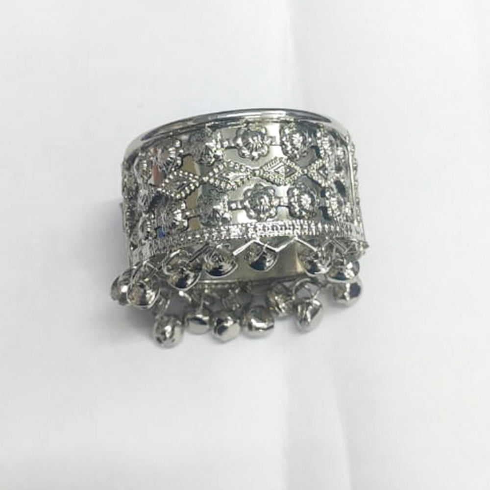 SK Creations Silver Plated Pack Of 6 Openable Kada For Kids ( assorted design )