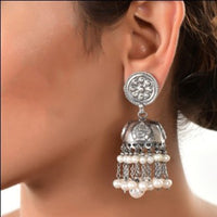 Silver Mountain 925 Sterling Silver Jhumki Earrings