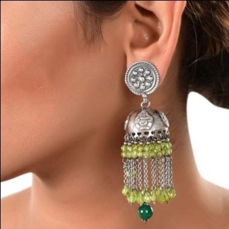 Silver Mountain 925 Sterling Silver Jhumki Earrings