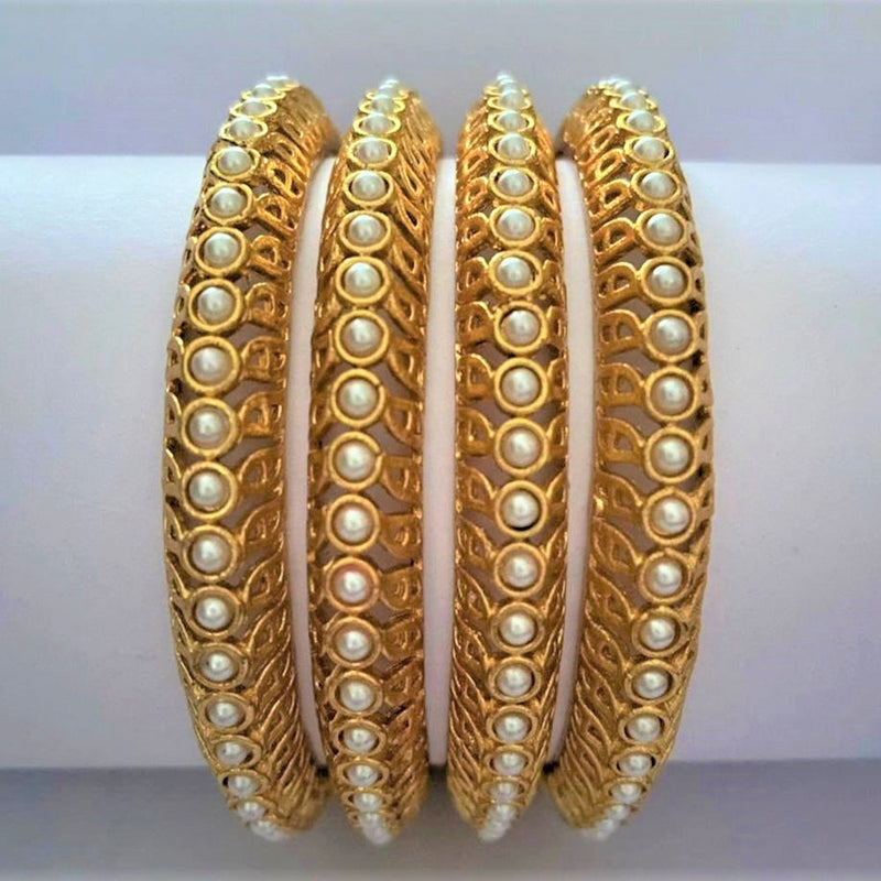 Kayaa Fashion kayaa Gold Plated Gold Pearl  White Alloy Bracelets For Women