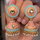 Shringarstreet Gold Plated Meenakari & Kundan Jhumkis Earrings