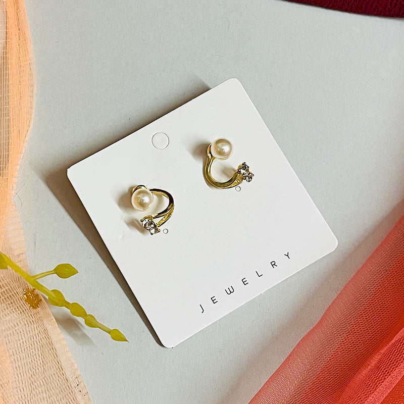 Shringarstreet Gold Plated Austrian Stone Stud Earrings