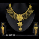 Mahavir Forming Gold Necklace Set   - SVI SET 153