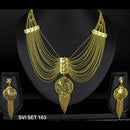 Mahavir Forming Gold Necklace Set   - SVI SET 163