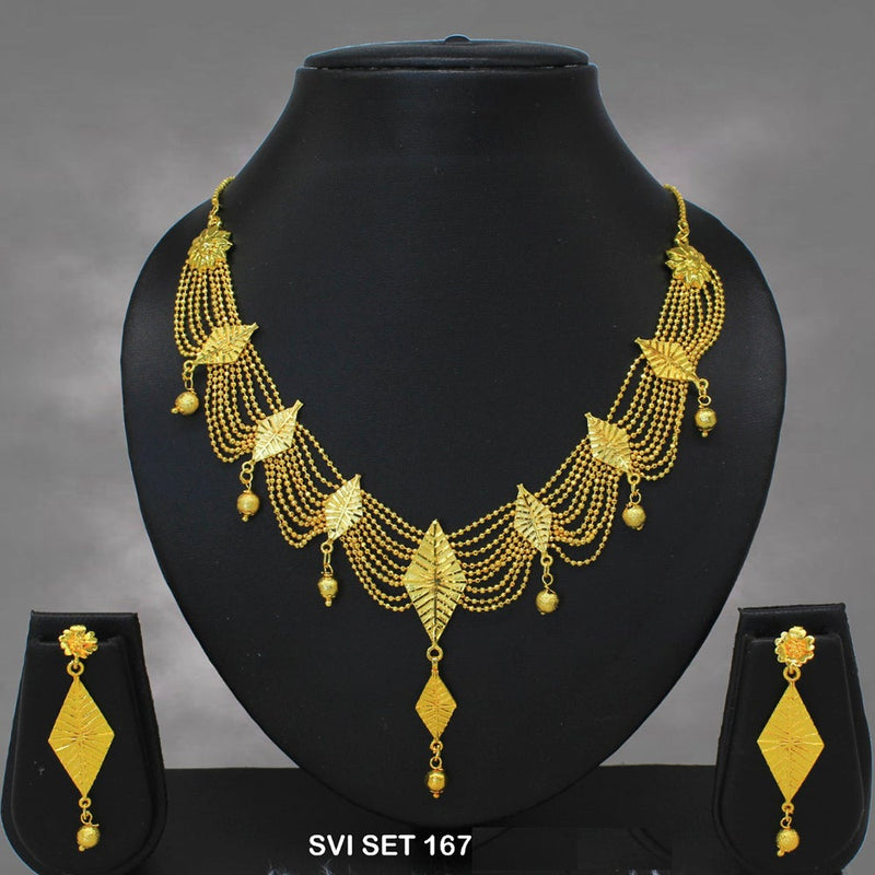 Mahavir Forming Gold Necklace Set - SVI SET 167