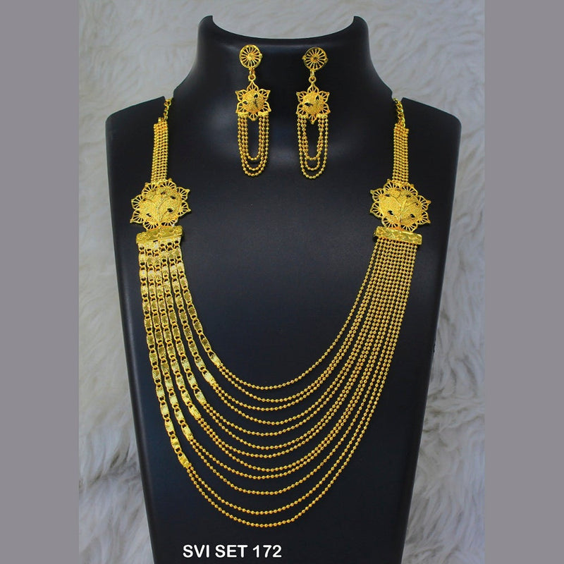 Mahavir Forming Gold Necklace Set   - SVI SET 172