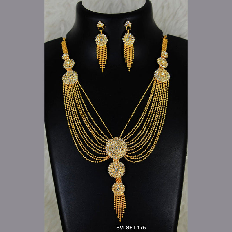 Mahavir Forming Gold Necklace Set  - SVI SET 175