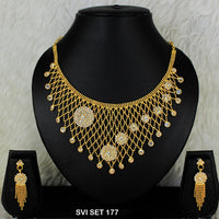 Mahavir Forming Gold Necklace Set  - SVI SET 177