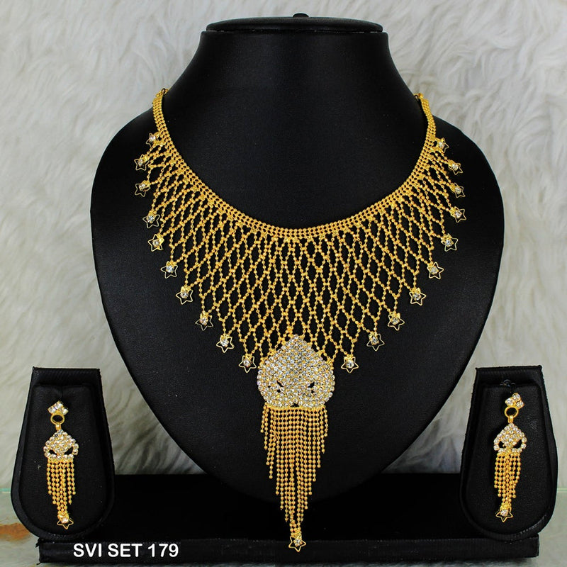 Mahavir Forming Gold Necklace Set  - SVI SET 179