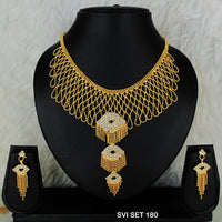 Mahavir Forming Gold Necklace Set  - SVI SET 180