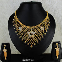 Mahavir Forming Gold Necklace Set  - SVI SET 181
