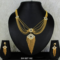 Mahavir Forming Gold Necklace Set  - SVI SET 182