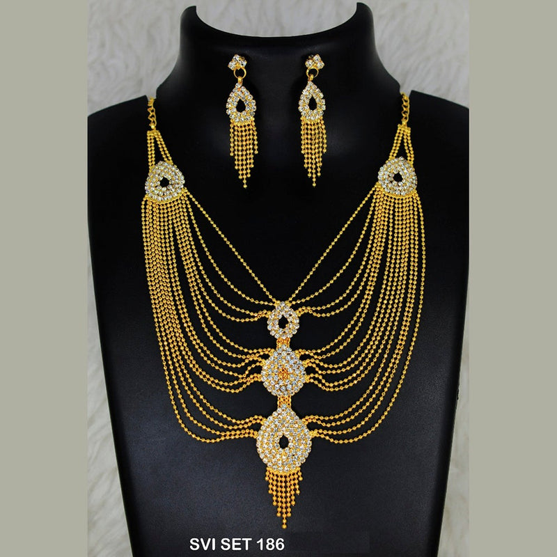 Mahavir Forming Gold Necklace Set  - SVI SET 186
