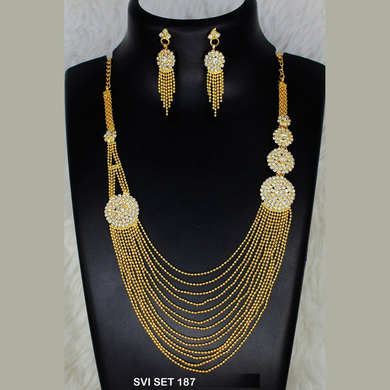 Mahavir Forming Gold Necklace Set  - SVI SET 187