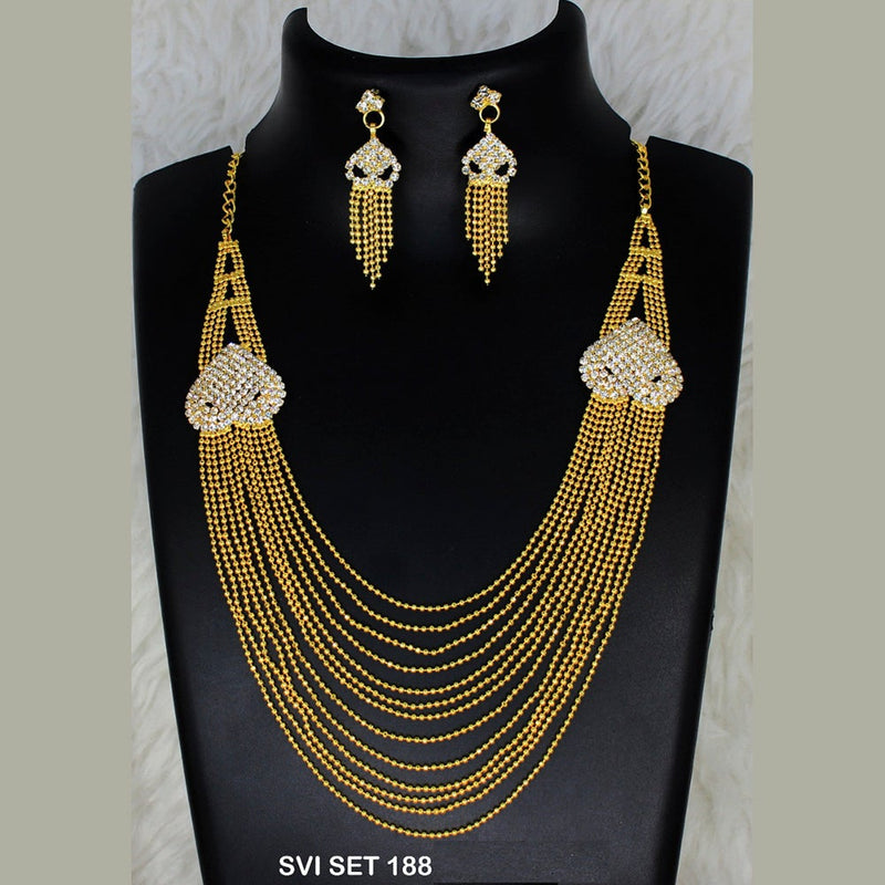 Mahavir Forming Gold Necklace Set  - SVI SET 188