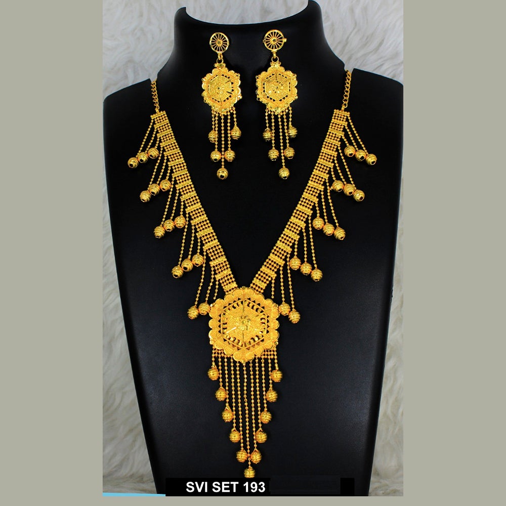 Mahavir Forming Gold Necklace Set  - SVI SET 193