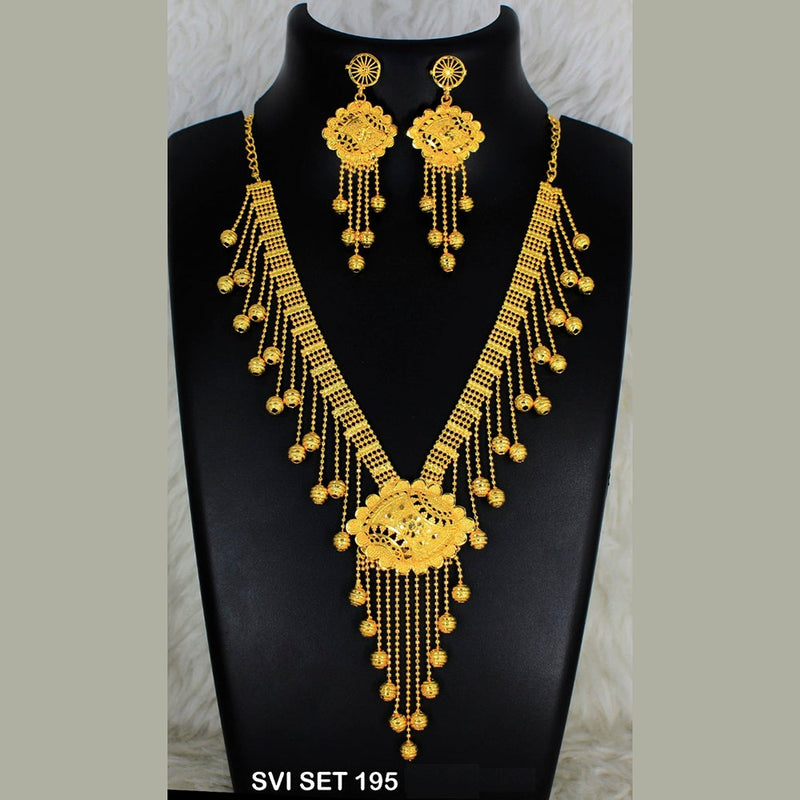 Mahavir Forming Gold Necklace Set  - SVI SET 195