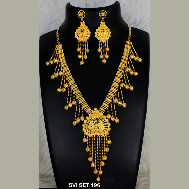 Mahavir Forming Gold Necklace Set  - SVI SET 196