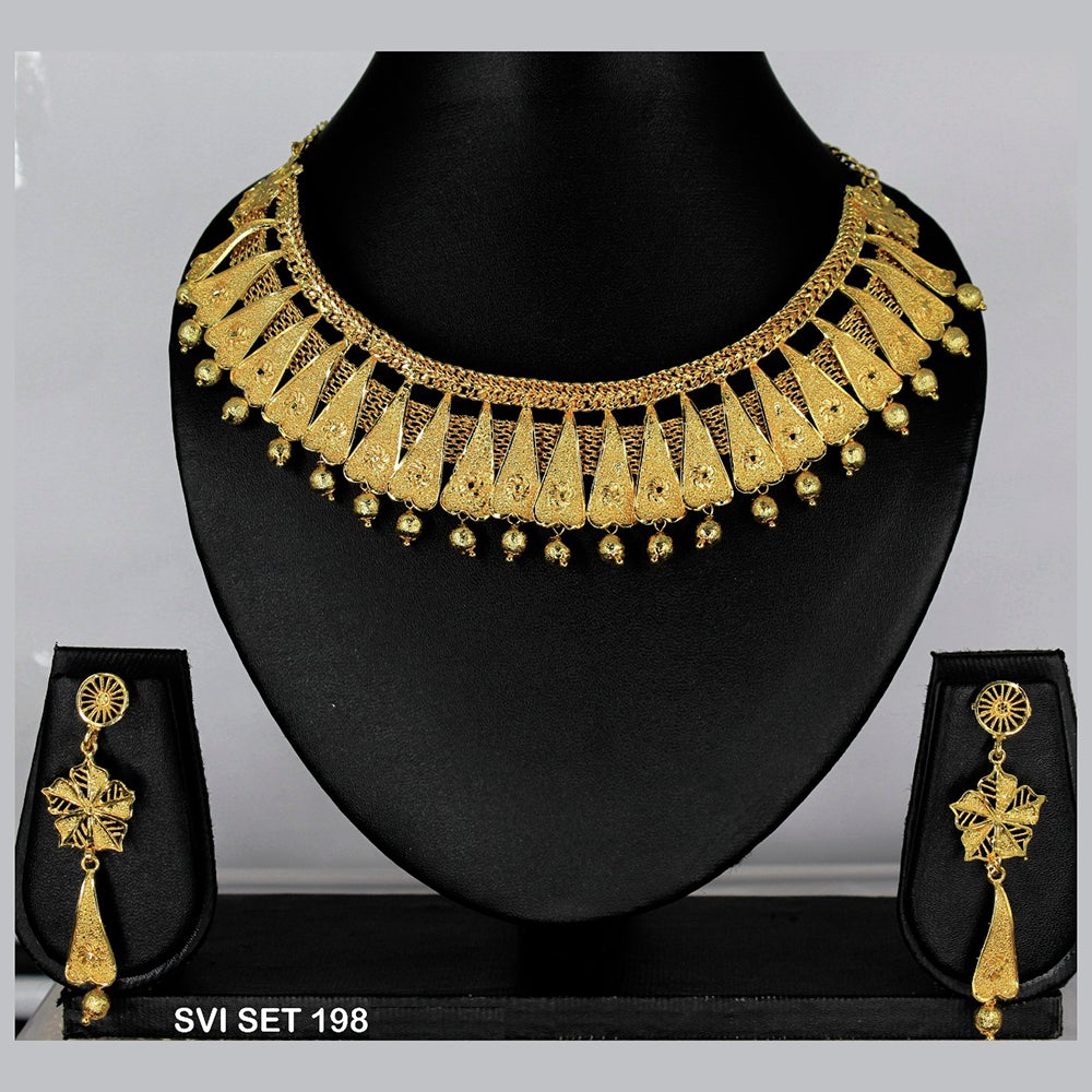 Mahavir Forming Gold Necklace Set  - SVI SET 198