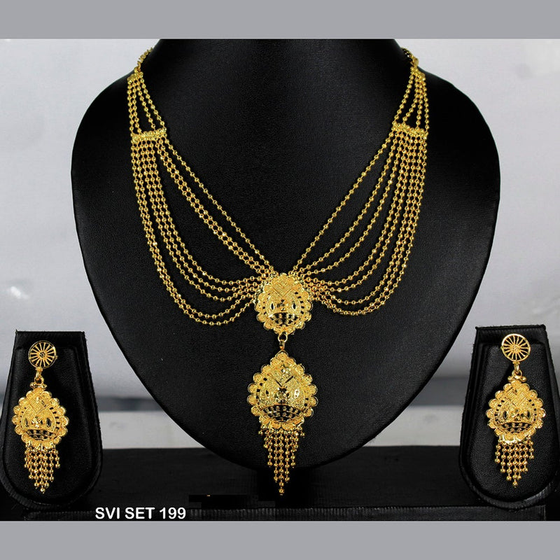 Mahavir Forming Gold Necklace Set  - SVI SET 199