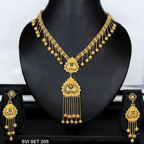 Mahavir Forming Gold Necklace Set  - SVI SET 205