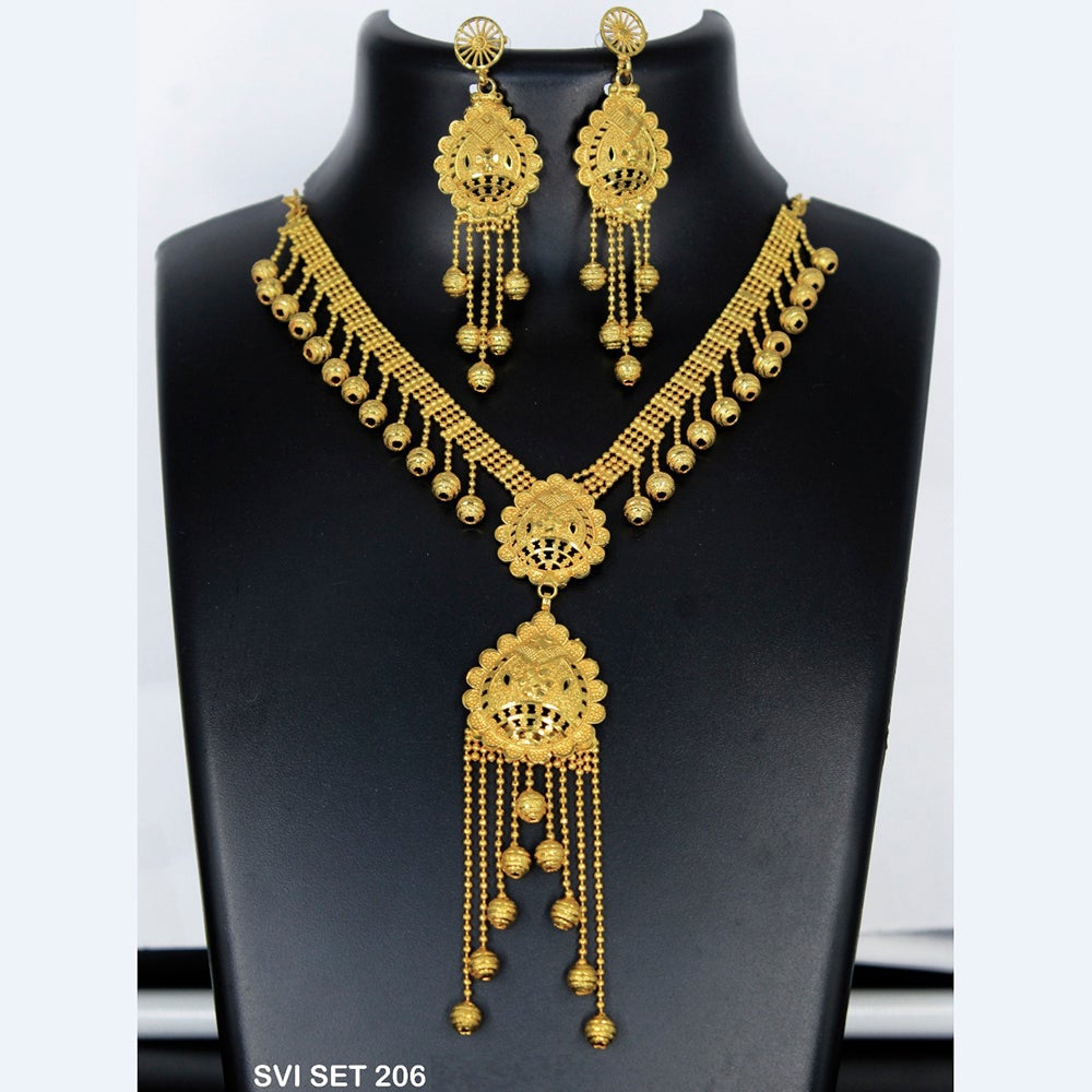 Mahavir Forming Gold Necklace Set  - SVI SET 206