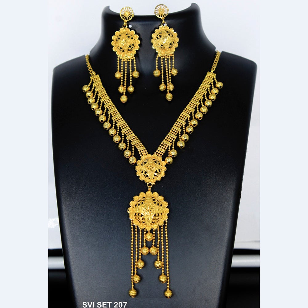 Mahavir Forming Gold Necklace Set  - SVI SET 207