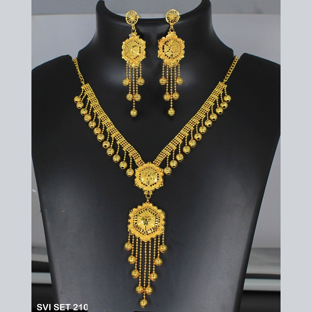 Mahavir Forming Gold Necklace Set  - SVI SET 210