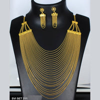Mahavir Forming Gold Necklace Set  - SVI SET 211