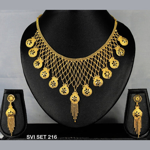 Mahavir Forming Gold Necklace Set  - SVI SET 216