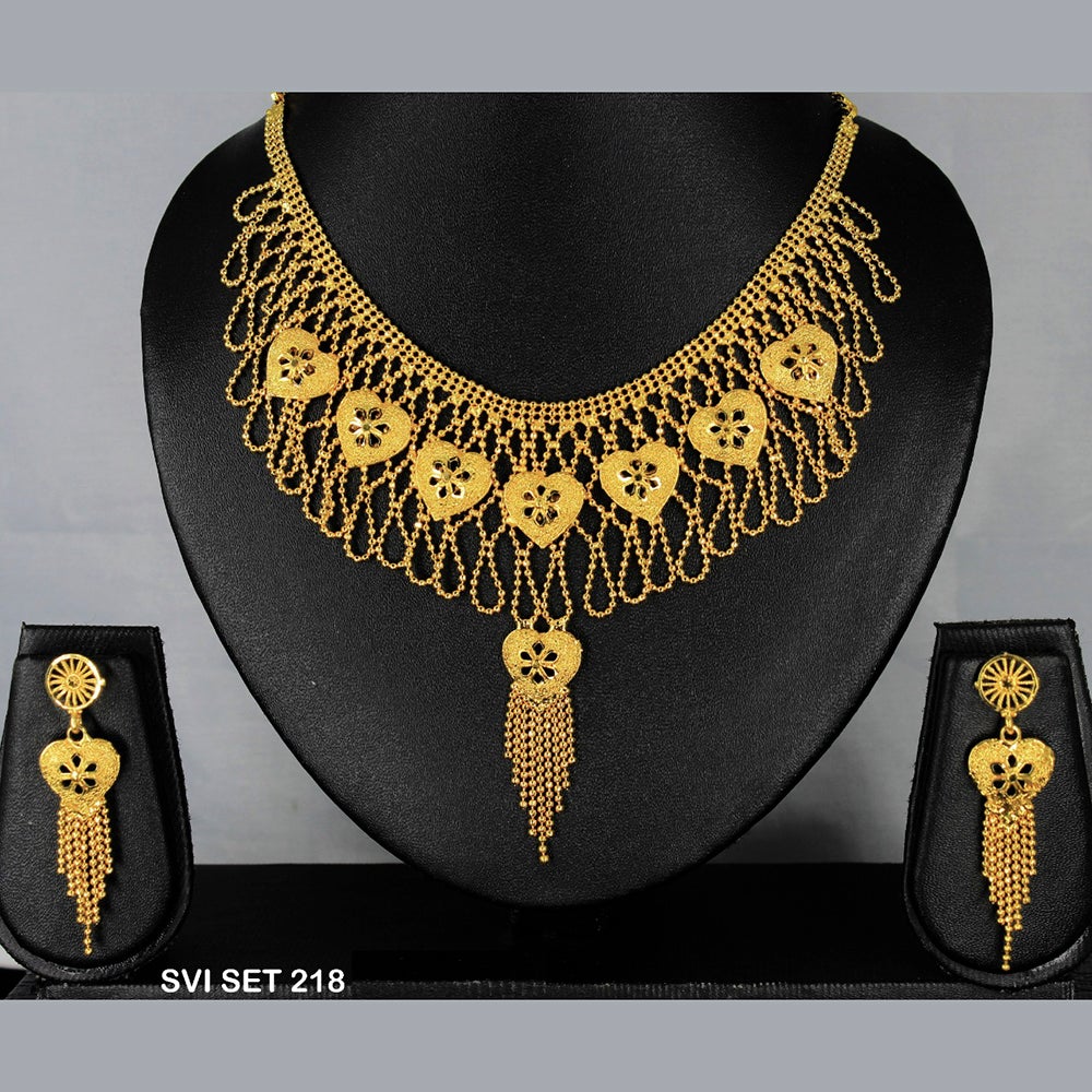 Mahavir Forming Gold Necklace Set  - SVI SET 218