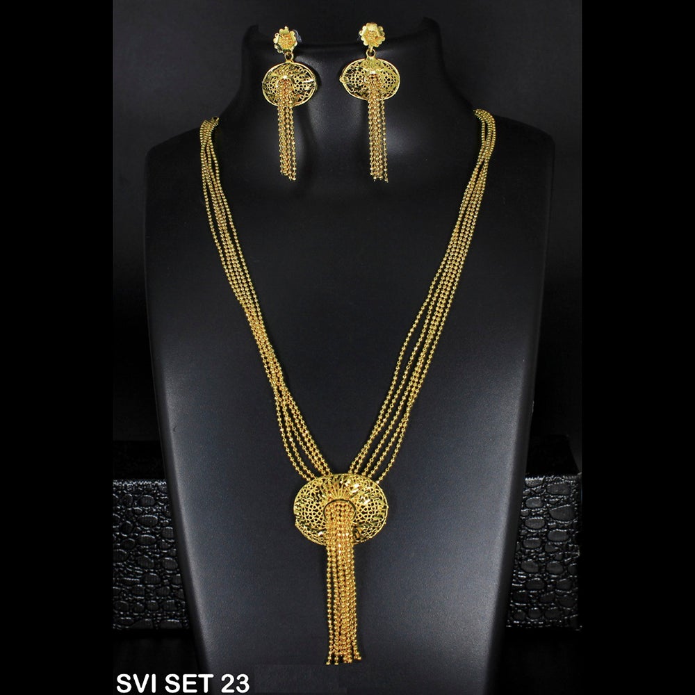 Mahavir Forming Gold Necklace Set - SVI SET 23