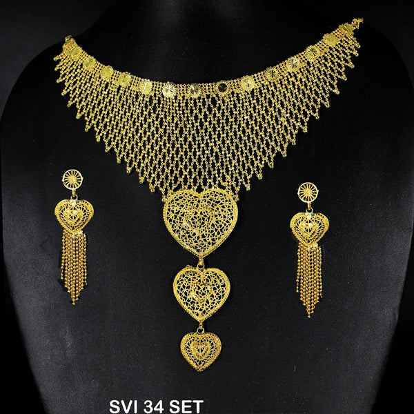 Mahavir Forming Gold Necklace Set - SVI SET 34