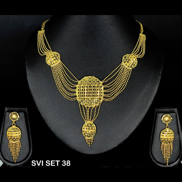 Mahavir Forming Gold Necklace Set - SVI SET 38