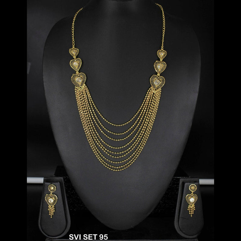 Mahavir Forming Gold Necklace Set - SVI SET 95