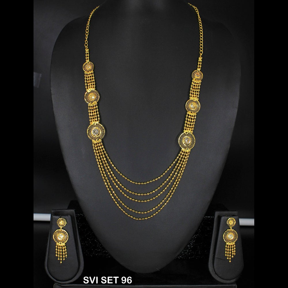 Mahavir Forming Gold Necklace Set - SVI SET 96