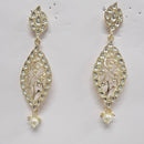 Shreeji Kundan Stone Gold Plated Dangler Earrings - ShreejiEar31