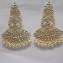 Shreeji Kundan Stone Gold Plated Dangler Earrings - ShreejiEar43