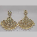 Shreeji Kundan Stone Gold Plated Dangler Earrings - ShreejiEar51