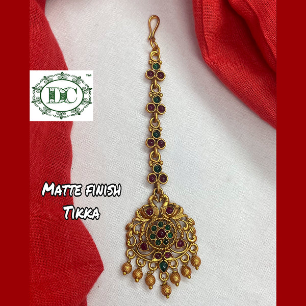 Diksha Collection Gold Plated Maang Tikka