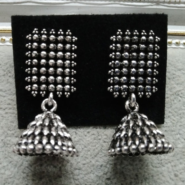 Tahura Oxidized Plated Pack Of 24  Jhumki Earrings - TAHEAR18