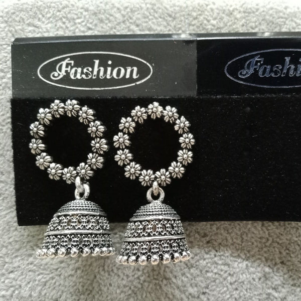 Tahura Oxidized Plated Pack Of 24  Jhumki Earrings - TAHEAR41