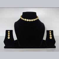 Tarangavi Kundan Gold Plated  Choker Necklace Set